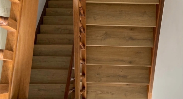 Rhabillage escalier parquet La Bass&eacute;e